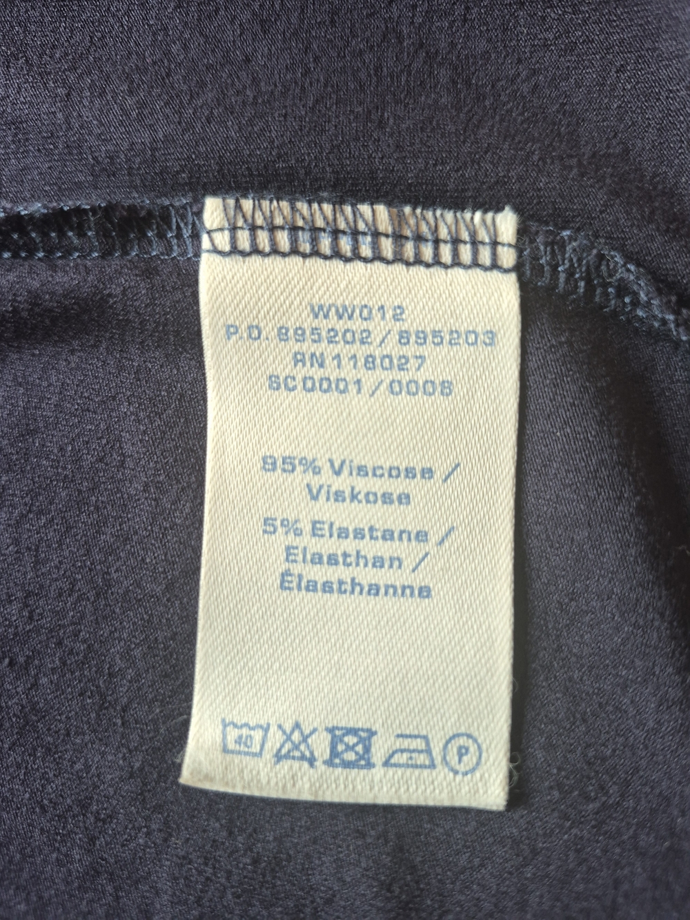 Boden Navy Wrap-Style Midi Dress with Side Tie - Picture 12 of 12